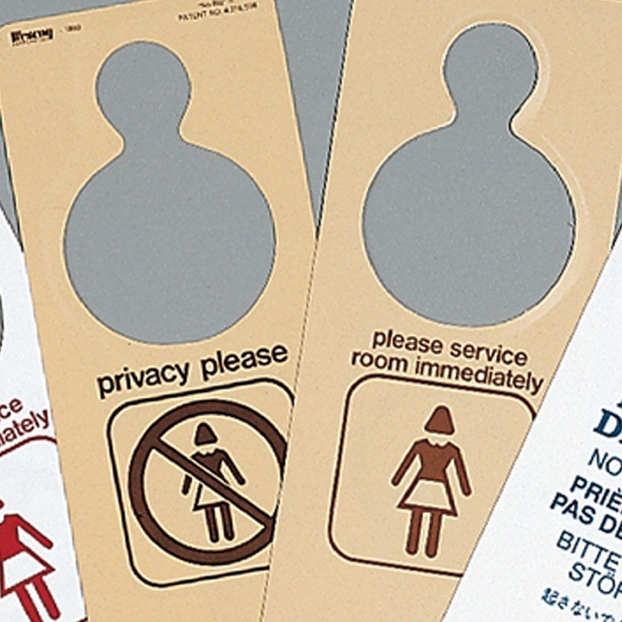Lancaster Colony No-Blo Two Sided Door Knob Tag Beige 100 Per Case Price Per Case 