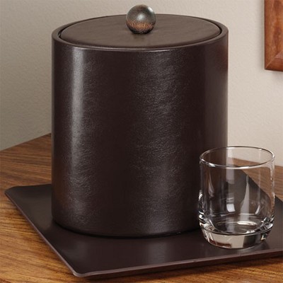 Lancaster Colony Glamour Deluxe 3 Qt. Leatherette Ice Bucket 12 Per Case Price Per Each 