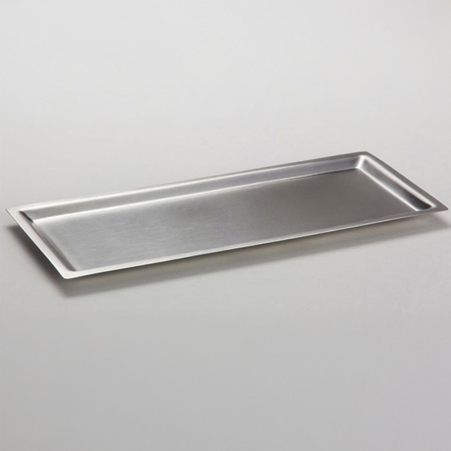 Lancaster Colony Prestige 9' Metal Rectangular Amenity Tray 24 Per Case Price Per Each 