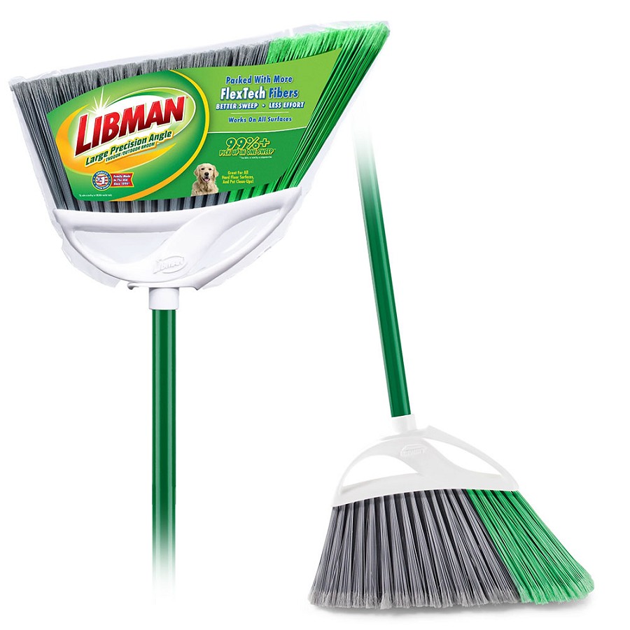 Libman Commercial 13' Large Precision Angle Broom 6 Per Case Price Per Each 