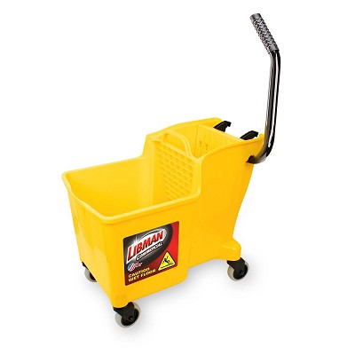Libman Commercial 32 Quart One-Piece Mop Bucket & Wringer Combo 