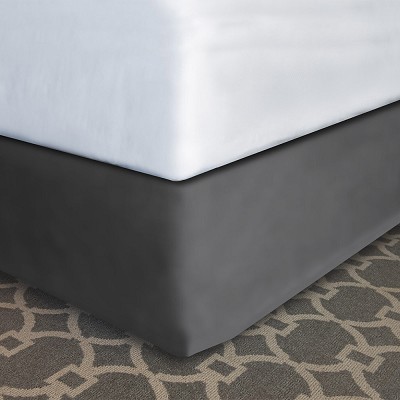 Designer Dècor Collection Modern-Fit Bedskirt For Box Spring King 76x80x12' Charcoal Gray 12 Per Case Price Per Each 