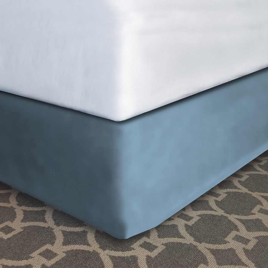 Designer Dècor Collection Modern-Fit Bedskirt For Box Spring Twin 39x75x14' Wedgewood 12 Per Case Price Per Each 