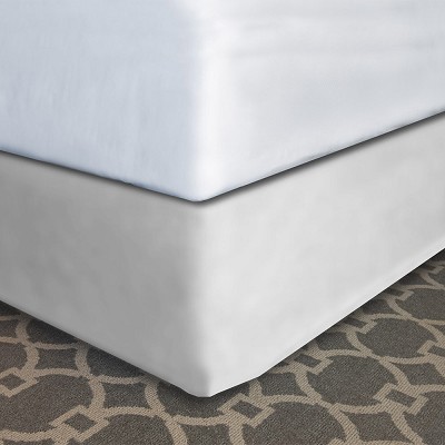 Designer Dècor Collection Modern-Fit Bedskirt For Box Spring Long Twin 39x80x14' Pure White 12 Per Case Price Per Each 