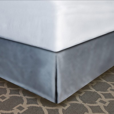 Designer Dècor Collection Pleated Modern-Fit Bedskirt For Box Spring Cal King 72x84x12' Soft Pewter 12 Per Case Price Per Each 