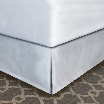 Designer Dècor Collection Pleated Modern-Fit Bedskirt For Box Spring Twin 39x75x12' Pure White 12 Per Case Price Per Each 