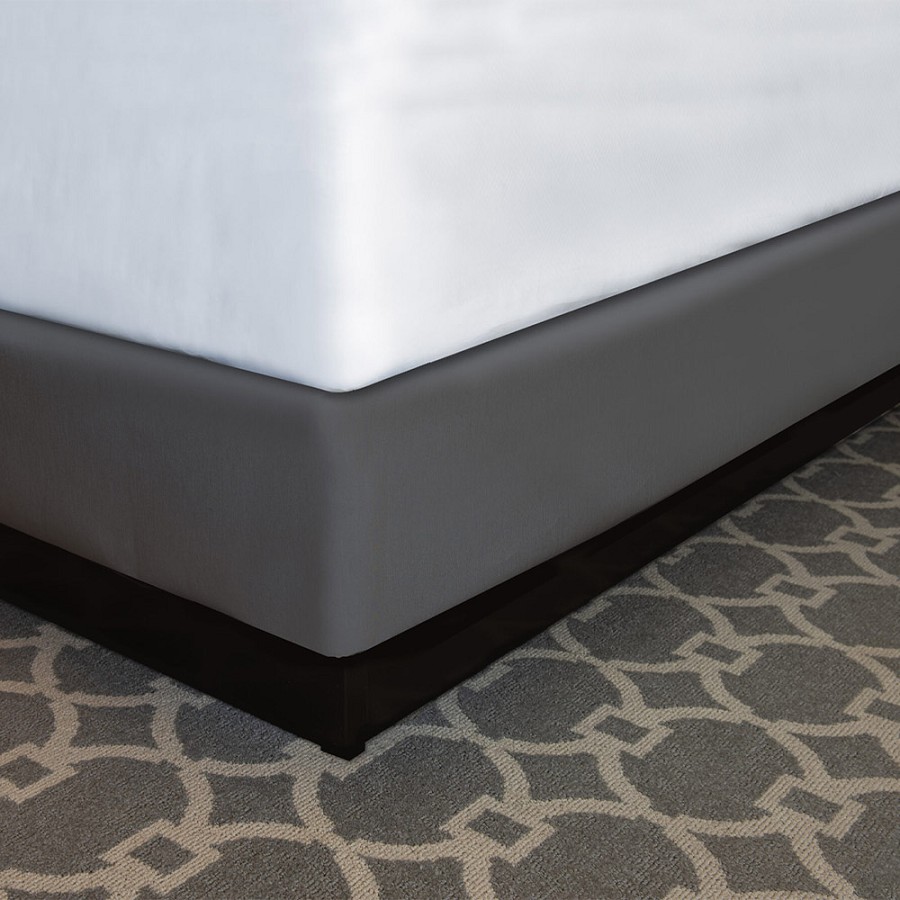Designer Dècor Collection Contour Wrap For Box Spring Cal King 72x84x7' Charcoal Gray 12 Per Case Price Per Each 