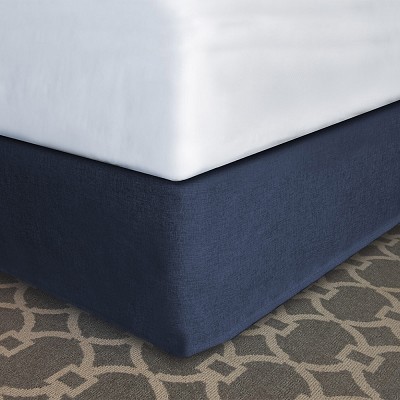 Designer Dècor Collection Modern-Fit Bedskirt For Box Spring Twin 39x75x12' Bespoke Navy 12 Per Case Price Per Each 