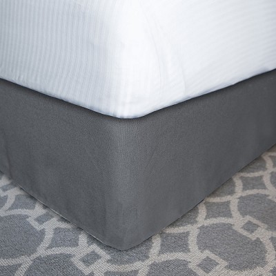 Designer Dècor Collection Modern-Fit Bedskirt For Box Spring King 76x80x14' London Gray 12 Per Case Price Per Each 
