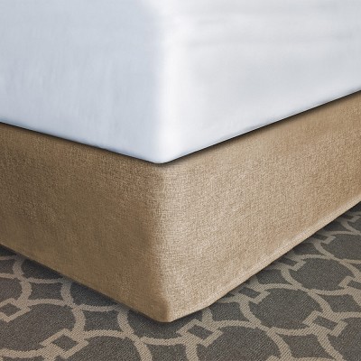 Designer Dècor Collection Modern-Fit Bedskirt For Box Spring Long Twin 39x80x14' Caramel 12 Per Case Price Per Each 