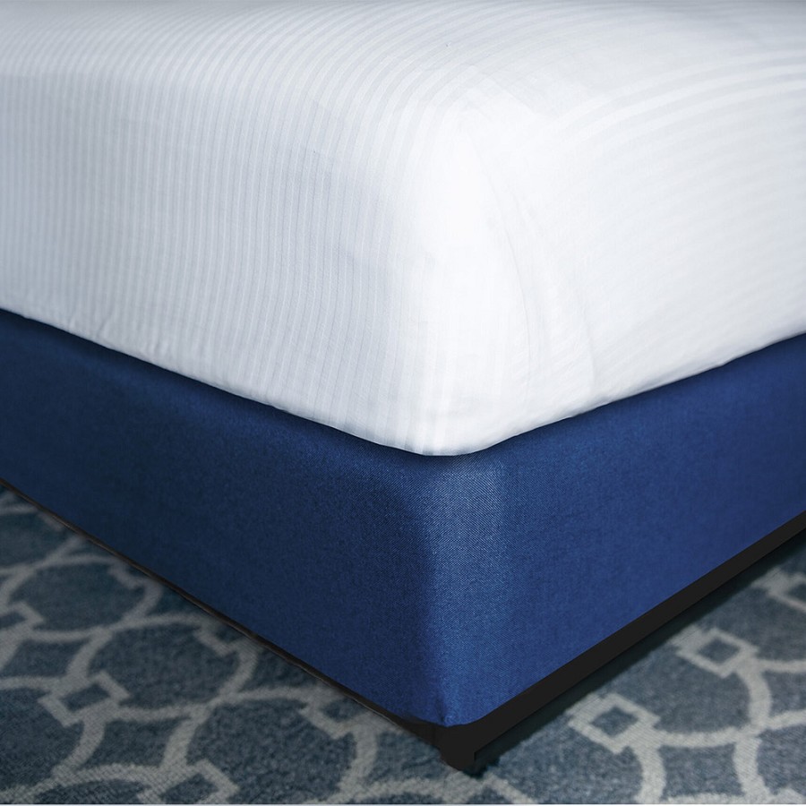 Designer Dècor Collection Contour Wrap For Box Spring Hotel King 72x80x9' Bespoke Navy 12 Per Case Price Per Each 