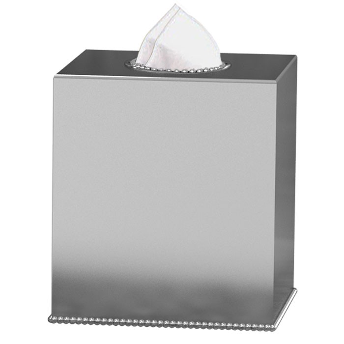 NuSteel Chic 18/8 Stainless Boutique Tissue Box Cover 12 Per Case Price Per Each 