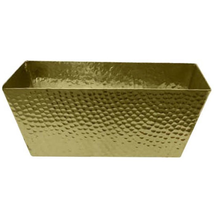 NuSteel Hammered Gold Finish Large Bin 6 Per Case Price Per Each 