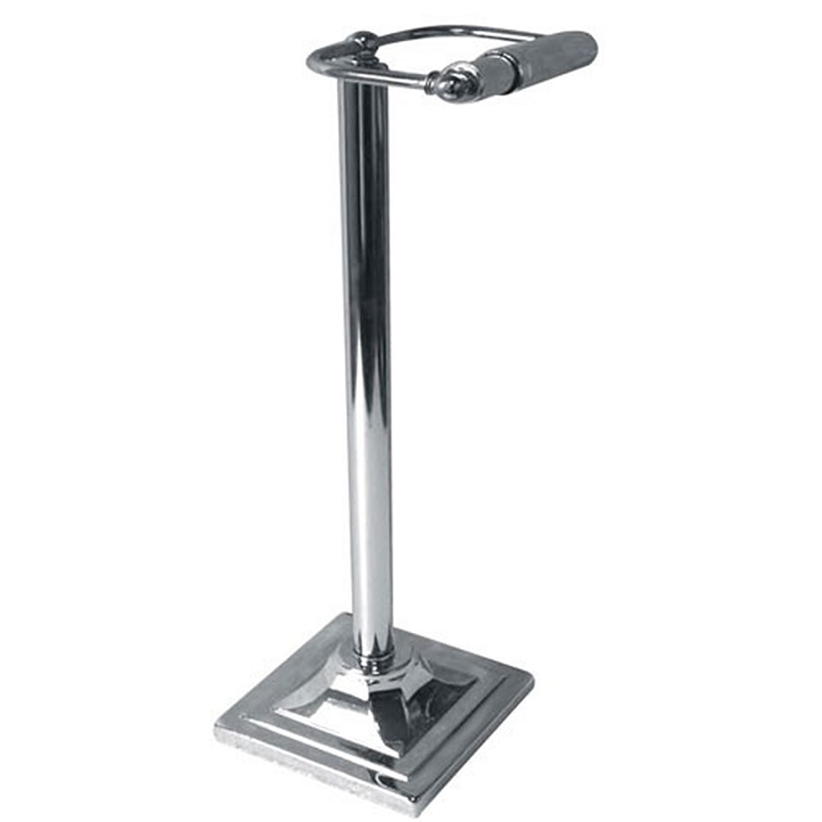 NuSteel Chrome Finish Standing Square Base Toilet Tissue Holder 8 Per Case Price Per Each 