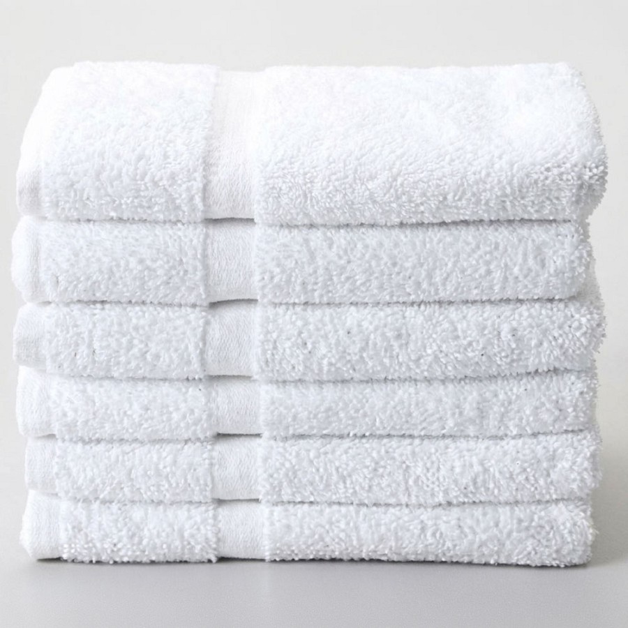 AHS Revel Washcloths 12x12 86% Cotton 14% Polyester White 1Lb/Dz 20 Dz Per Case Price Per Dz 