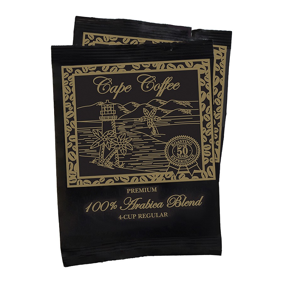 Cape Coffee Regular 4 Cup Coffee Filter Pack 200 Per Case Price Per Case 
