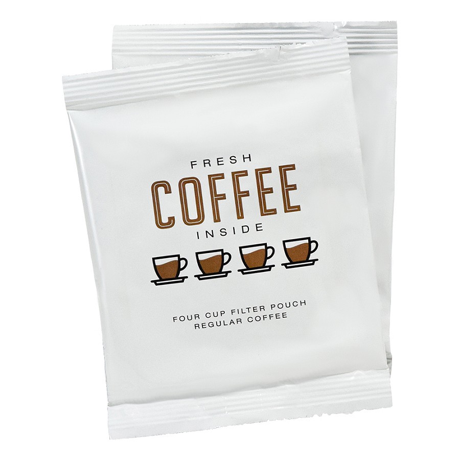 Fresh Coffee Inside Regular 4 Cup Coffee Filter Packs 200 Per Case Price Per Case 