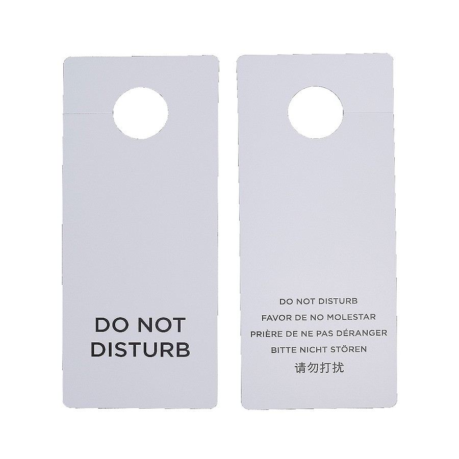 Do Not Disturb Hang Sign Non Logo 100 Per Case Price Per Case 