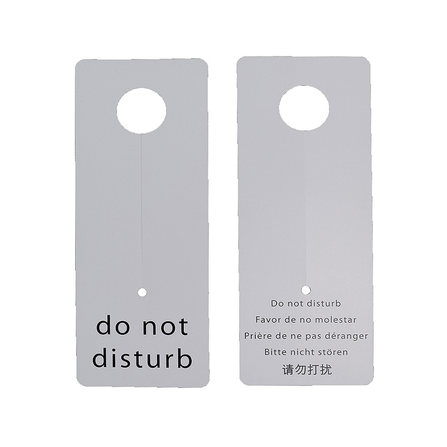 Do Not Disturb No-Blo Door Hang Sign Non Logo 100 Per Case Price Per Case 
