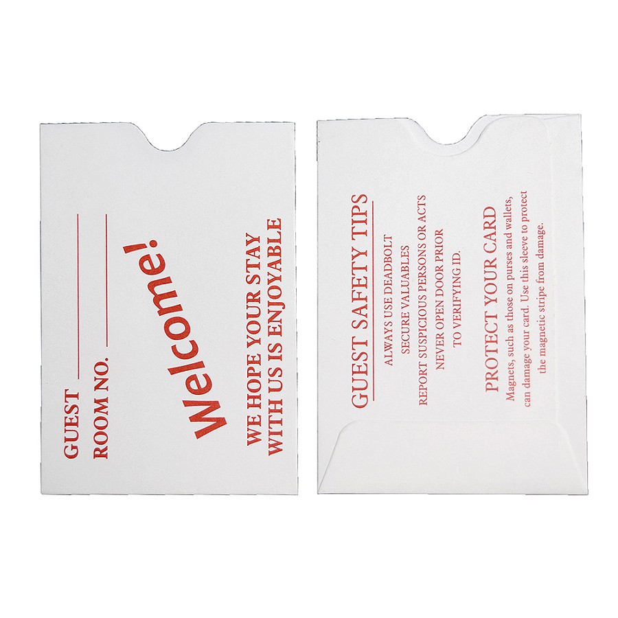 Generic Key Card Envelopes Red No Logo 50 Per Case Price Per Case 