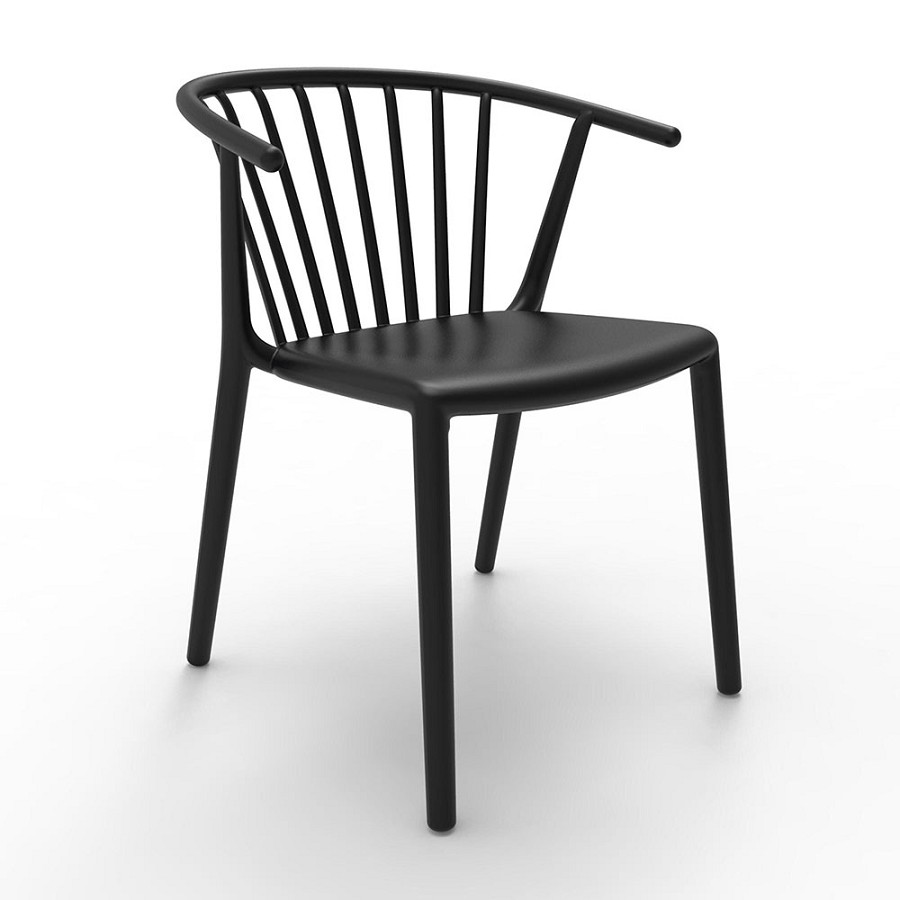 Resol Woody Stacking Chair Black 4 Per Case Price Per Each 