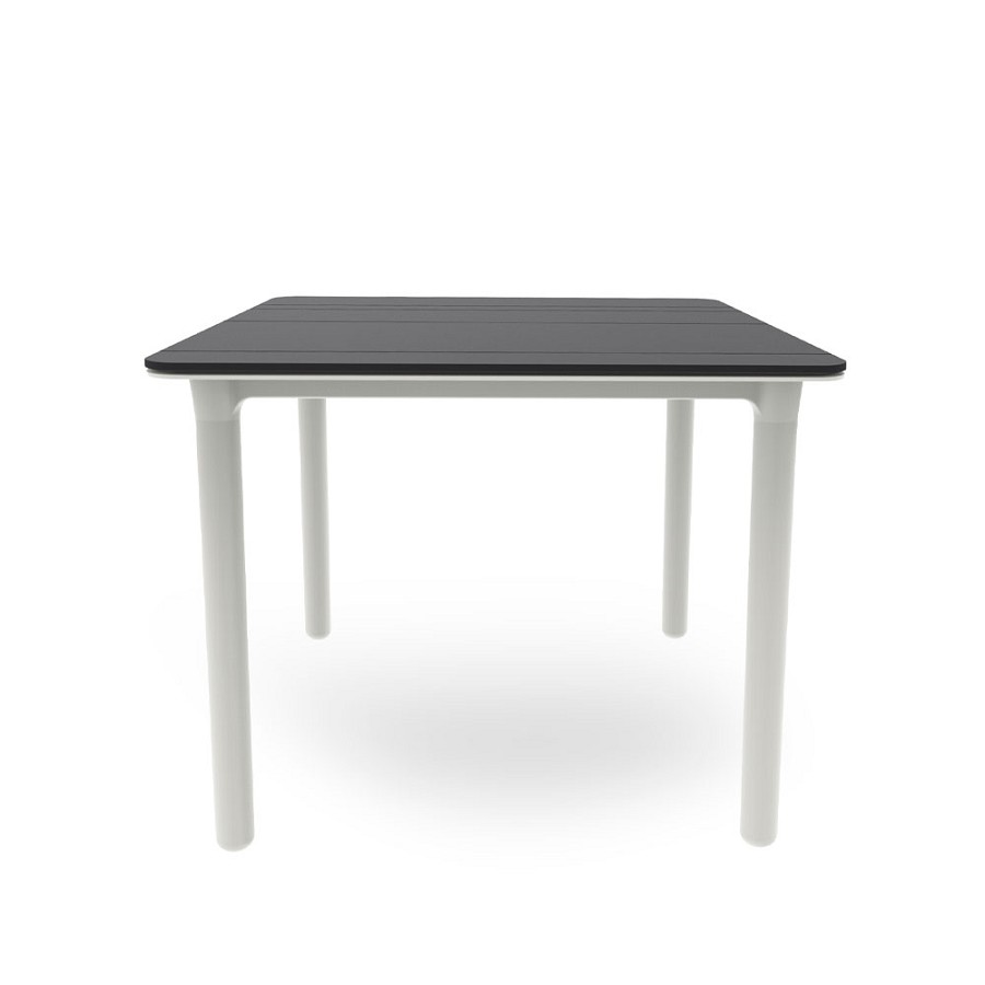 Resol Noa Table 36x36 Dark Gray & White 