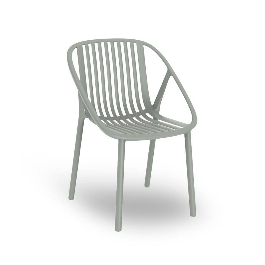 Resol Bini Stacking Chair Green Gray 4 Per Case Price Per Each 