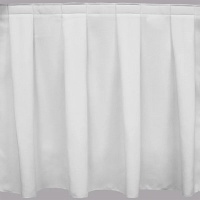Snap Drape Marquis Box Pleat Table Skirting With 3/4' Velcro Clips 
