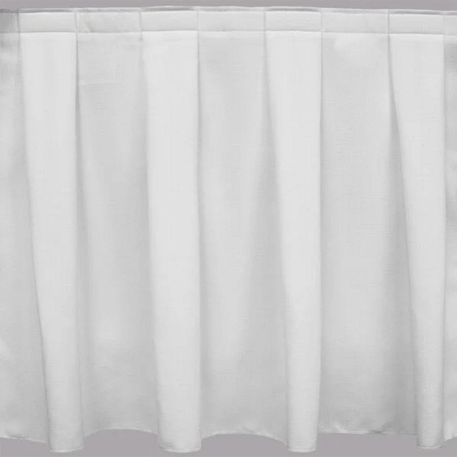 Snap Drape Marquis Box Pleat Table Skirting With 3/4' Velcro Clips 