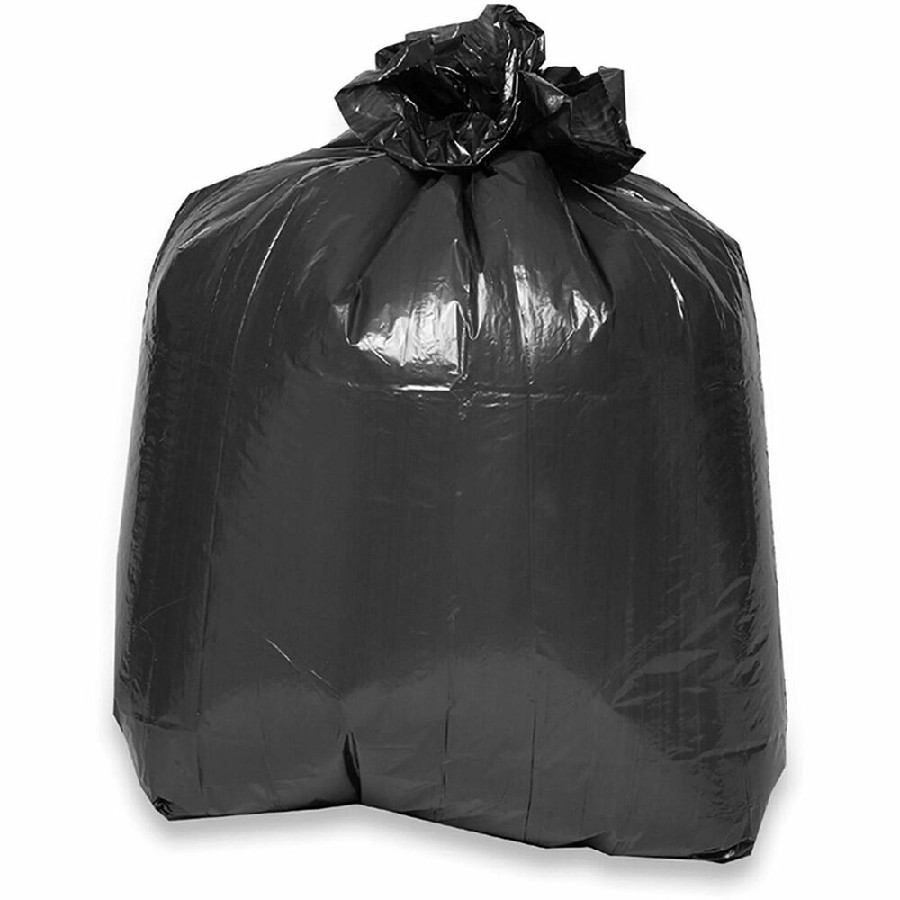 Genuine Joe Low Density Liners - Large Size - 45 gal Capacity - 46' Length x 40' Width x 0.70 mil (18 Micron) Thickness - Low Density - Brown, Black - 40 / Carton 
