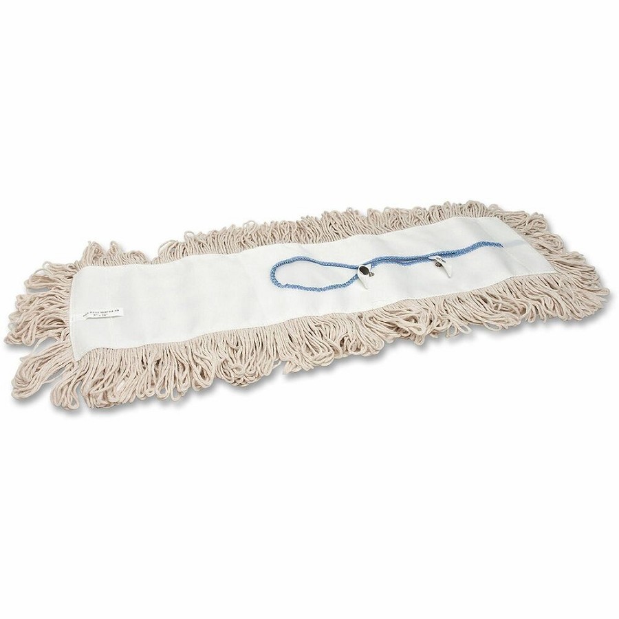 Genuine Joe Natural Cotton Yarn Mop Refill - 24' Width - Cotton - 1 Each 