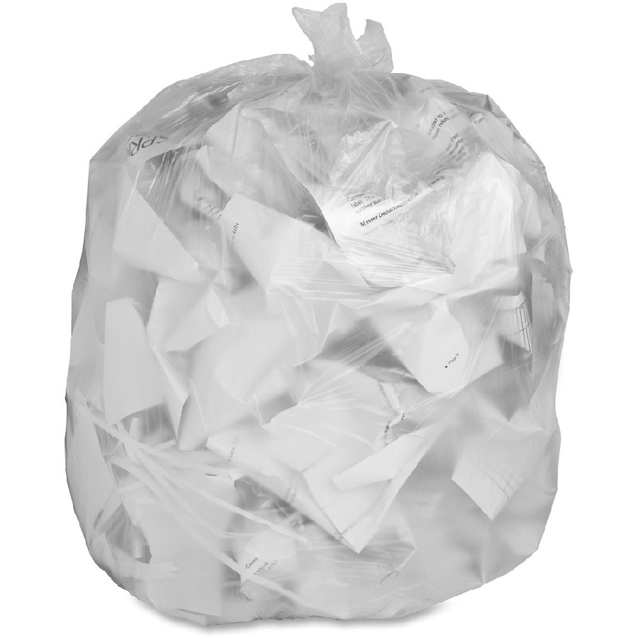 Genuine Joe Economy High-Density Can Liners - Medium Size - 33 gal Capacity - 39' Length x 33' Width x 0.35 mil (9 Micron) Thickness - High Density - Translucent - Resin - 500 / Carton 