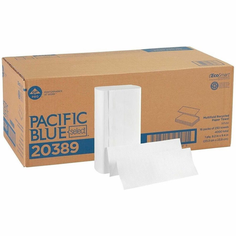 Pacific Blue Select Multifold Premium Paper Towels - 1 Ply - 9.20' Width x 9.40' Length - White - Paper - 250/Pack - 16 / Carton 