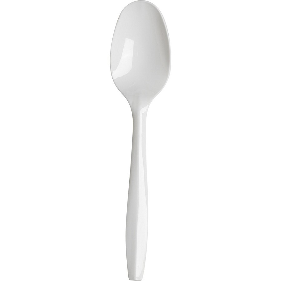 Dixie Medium-weight Disposable Teaspoons by GP Pro - Spoon - 1000 x Spoon - White - 1000 / Carton 