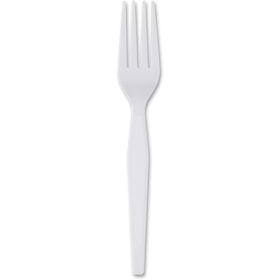 Dixie Heavyweight Disposable Forks by GP Pro - White - 1000 / Carton 