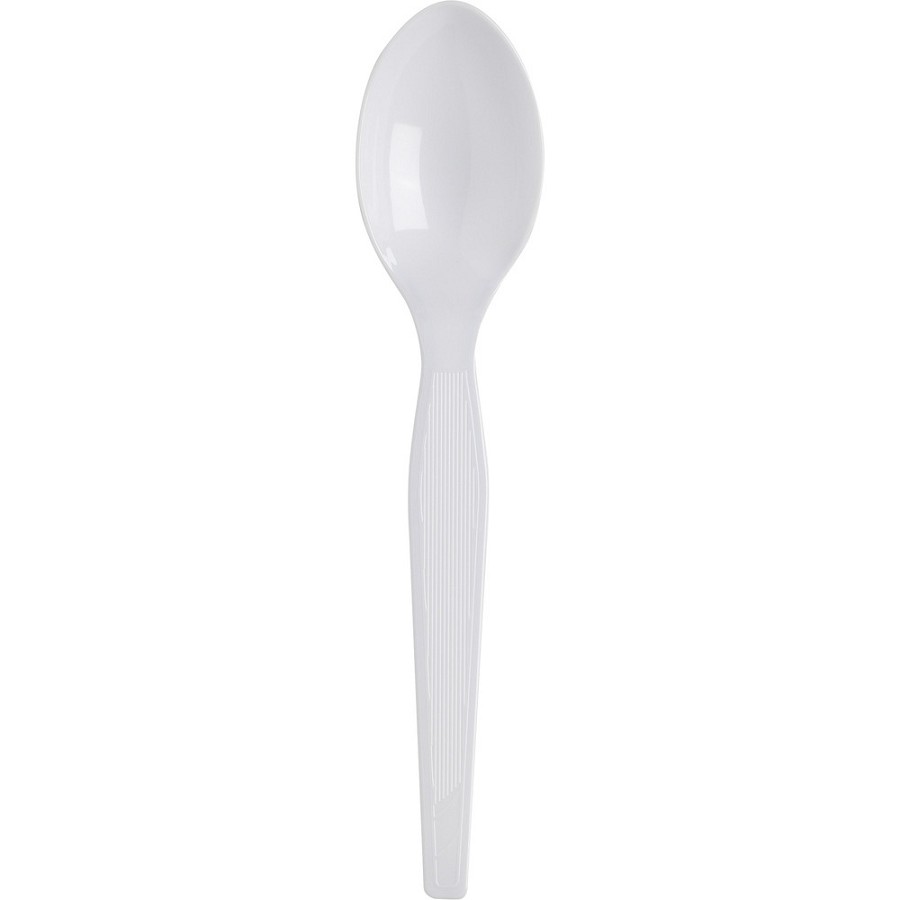Dixie Heavyweight Disposable Teaspoons by GP Pro - Teaspoon - 1 x Teaspoon - White - 1000 / Carton 