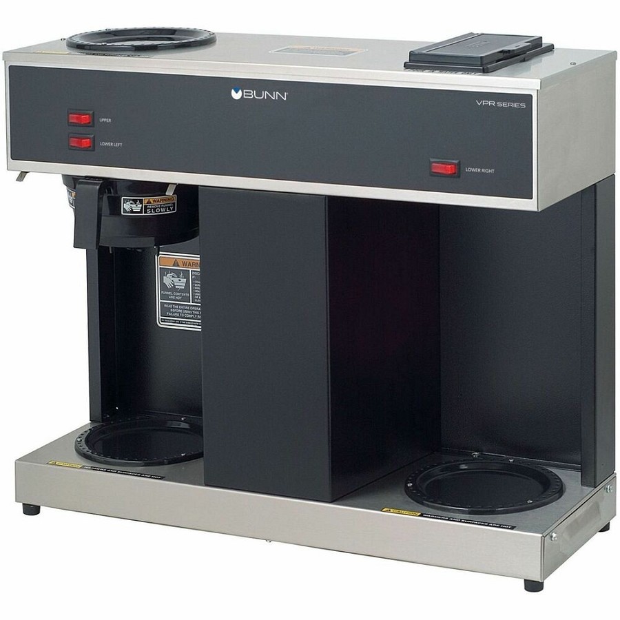 BUNN VPS 3-Warmer Coffee Brewer - 1660 W - 2 quart - 12 Cup(s) - Multi-serve - Stainless Steel - Stainless Steel Body 