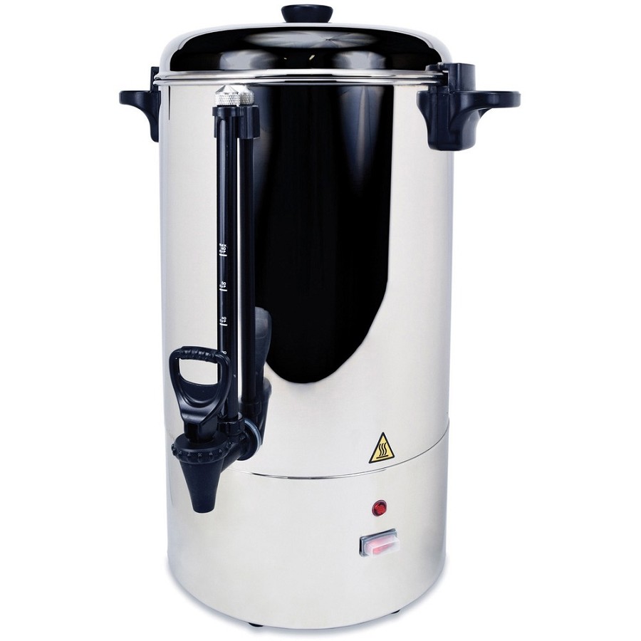 Coffee Pro Stainless Steel Commercial Percolating Urn - 80 Cup(s) - Multi-serve - Stainless Steel - Stainless Steel Body 