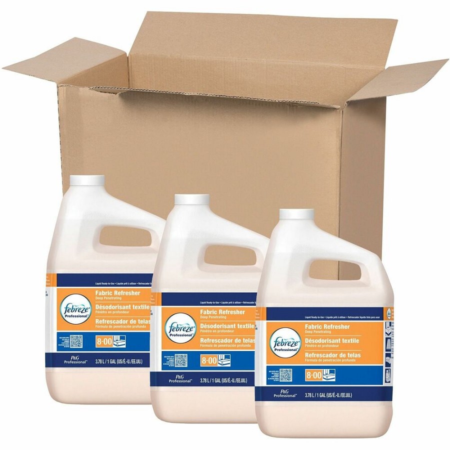 Febreze Fabric Refresher Refill - 128 fl oz (4 quart) - Fresh Scent - White Bottle - 3 / Carton 