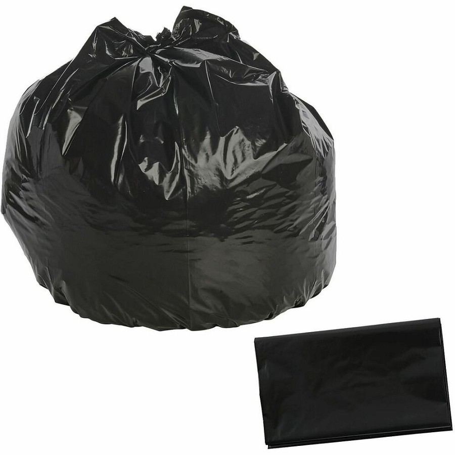 Stout Recycled Content Trash Bags - 45 gal/75 lb Capacity - 48' Length x 40' Width x 1.50 mil (38 Micron) Thickness - Brown - Office, Industry, Home - Recycled - 100 / Carton 