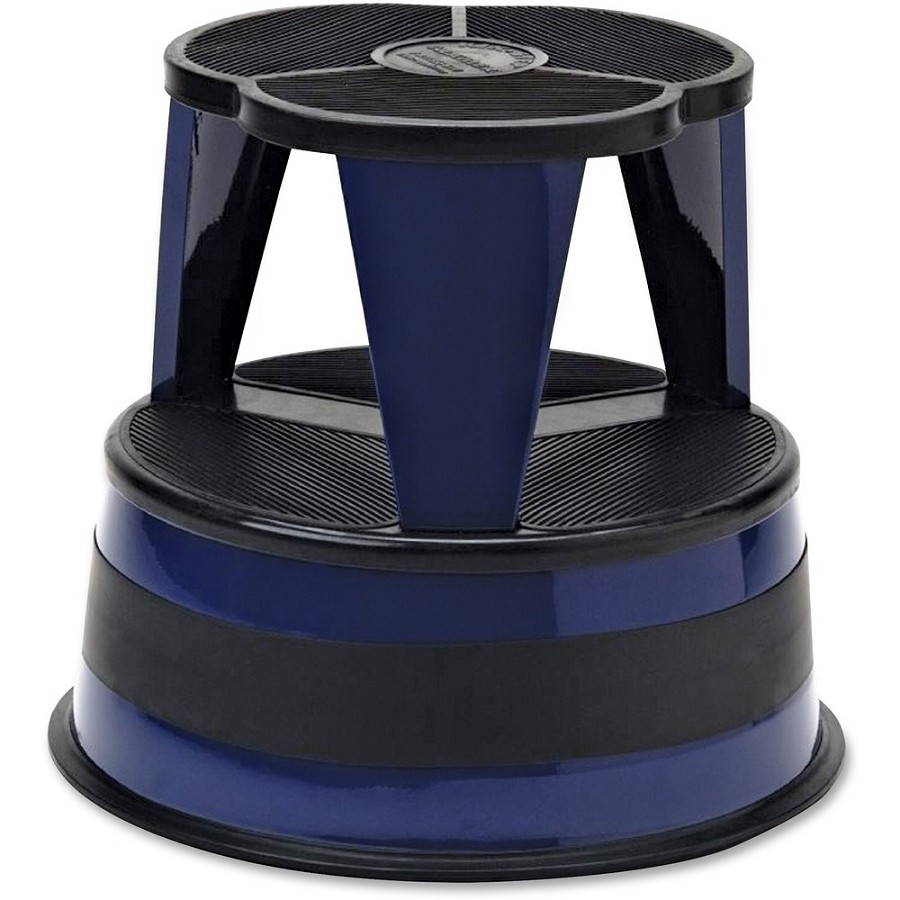 Kik-Step Original All-Steel Stool - 350 lb Load Capacity - 16' Length x 16' Width x 14.3' Height - Blue - 1 Each 