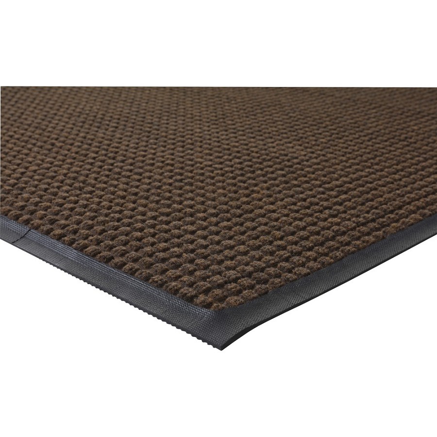 Genuine Joe Waterguard Wiper Scraper Floor Mats - Carpeted Floor, Indoor, Outdoor - 72' Length x 48' Width - Polypropylene - Brown - 1 Each 