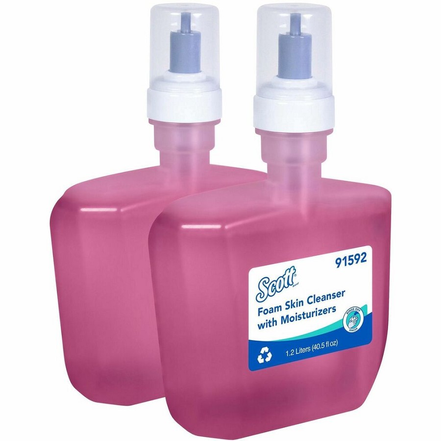 Scott Foam Hand Soap with Moisturizers - Foam - 1.27 quart - Floral - For All Skin - Moisturising Hands-free Dispenser - 2 / Carton 