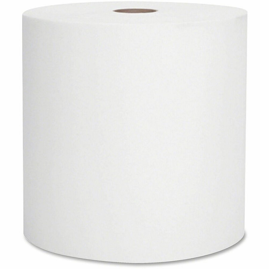 Scott Recycled Paper Towels - 2 Ply - 8' Width x 15' Length - White - Fiber - 12 Rolls Per Carton - 12 / Carton 