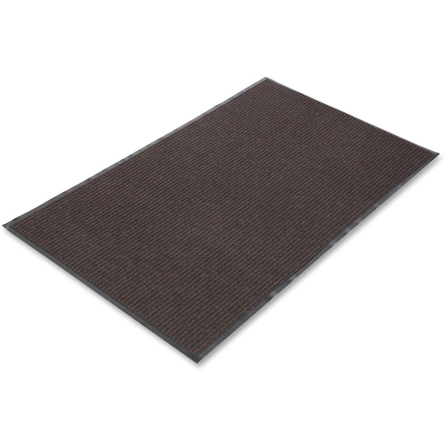 Crown Mats Needle-rib Wiper/Scraper Mat - Indoor - 60' Length x 36' Width x 0.313' Thickness - Rectangular - Polyethylene Terephthalate (PET), Polypropylene, Vinyl - Brown - 1 Each 
