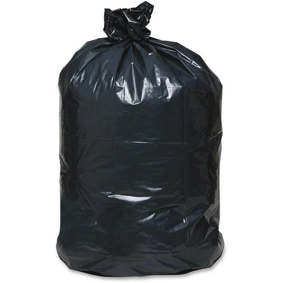 Berry Reclaim Heavy-Duty Recycled Can Liners - Large Size - 45 gal Capacity - 46' Length x 40' Width x 2 mil (51 Micron) Thickness - Black - Plastic - Can - Recycled - 100 / Carton 
