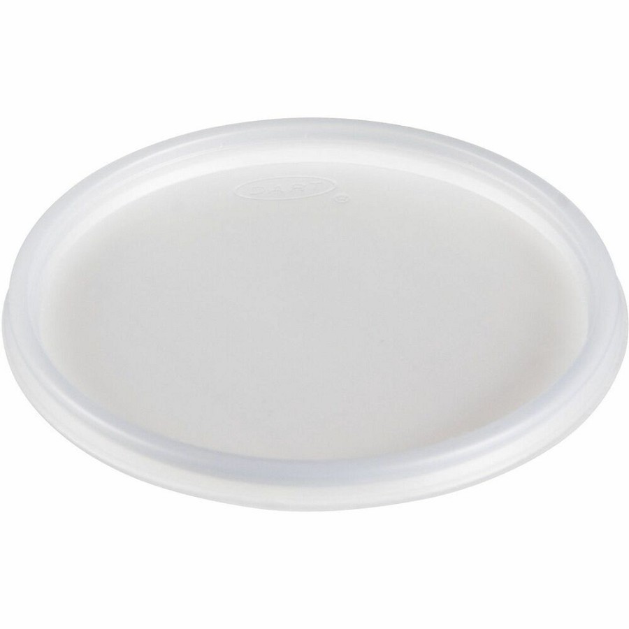 Dart 20 oz HIPS Plastic Non-vented Lid - Translucent - Breakroom - 4.2' Diameter - Translucent - Plastic, Foam, Polystyrene Body - 100/Pack - 10 / Carton 