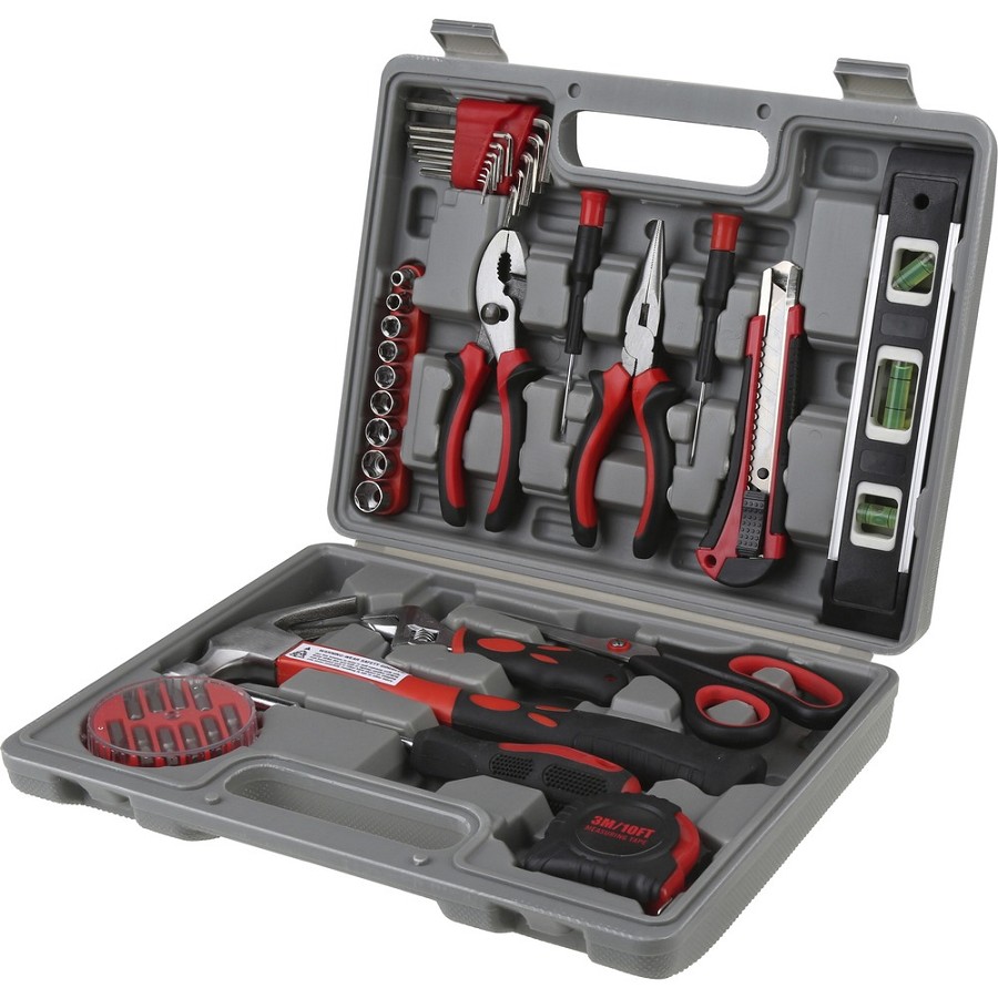 Genuine Joe 42 Piece Tool Kit with Case - Gray 