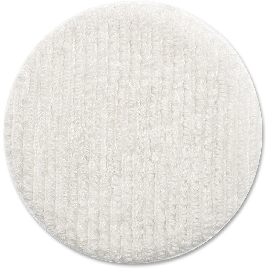 Oreck Floor Machine Terry Cloth Bonnet - 12' Diameter - Terry Cloth - Warm White - 1 Each 