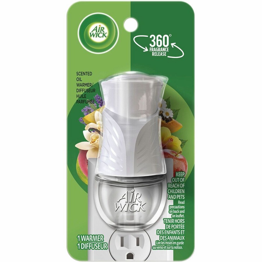 Air Wick Scented Oil Warmer Unit - 6 / Carton - White - Plastic 